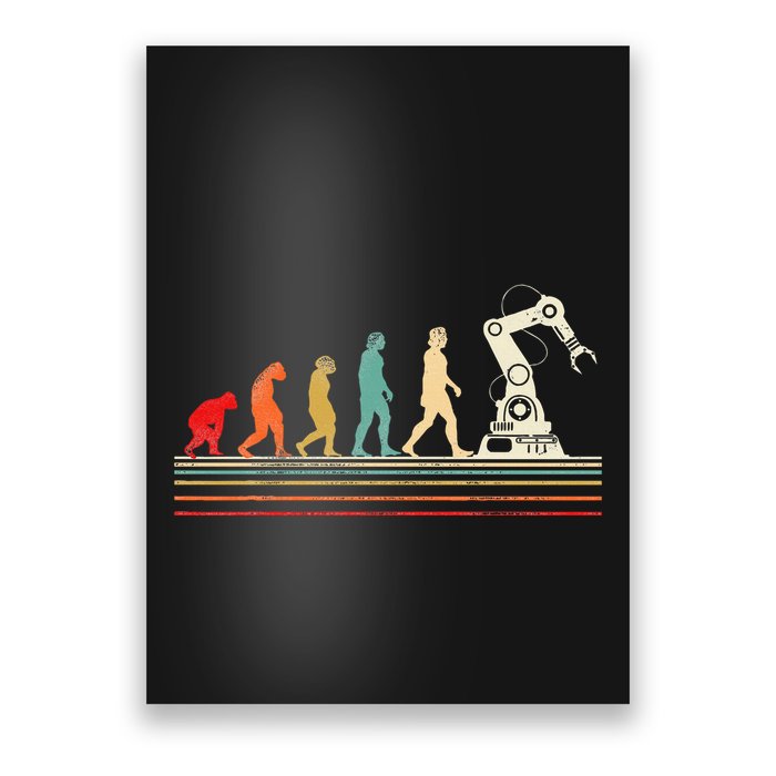 Robot Robotics Engineer Retro Vintage Poster