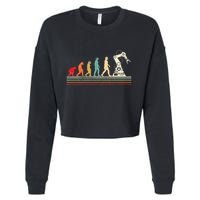 Robot Robotics Engineer Retro Vintage Cropped Pullover Crew