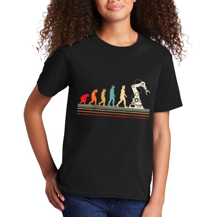 Robot Robotics Engineer Retro Vintage Kids T-Shirt