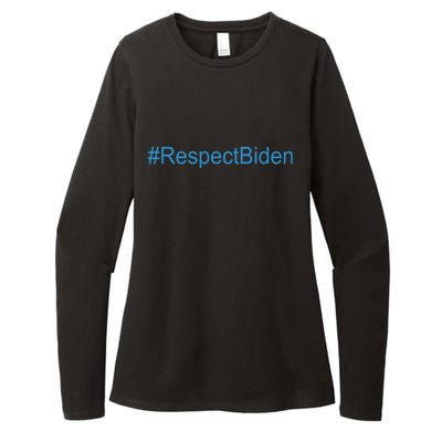 #RespectBiden Womens CVC Long Sleeve Shirt