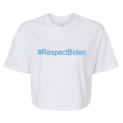 #RespectBiden Bella+Canvas Jersey Crop Tee