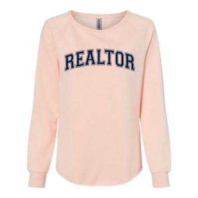 Realtor Real Estate Agent Broker Varsity Style Womens California Wash Sweatshirt