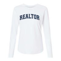 Realtor Real Estate Agent Broker Varsity Style Womens Cotton Relaxed Long Sleeve T-Shirt