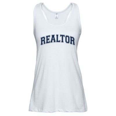 Realtor Real Estate Agent Broker Varsity Style Ladies Essential Flowy Tank