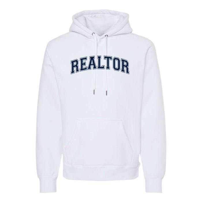 Realtor Real Estate Agent Broker Varsity Style Premium Hoodie