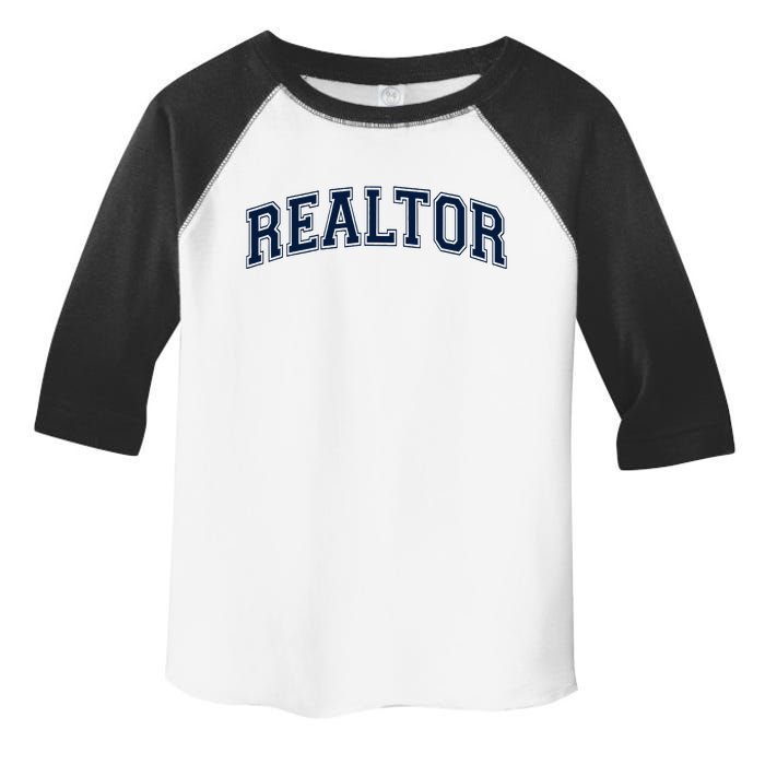 Realtor Real Estate Agent Broker Varsity Style Toddler Fine Jersey T-Shirt