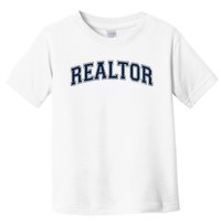 Realtor Real Estate Agent Broker Varsity Style Toddler T-Shirt