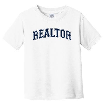 Realtor Real Estate Agent Broker Varsity Style Toddler T-Shirt