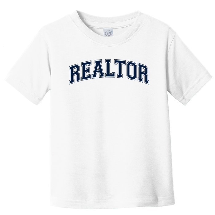 Realtor Real Estate Agent Broker Varsity Style Toddler T-Shirt