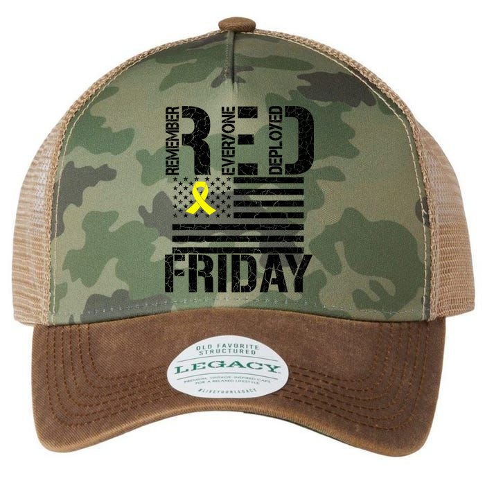 R.E.D. Remember Everyone Deployed Red Friday Legacy Tie Dye Trucker Hat