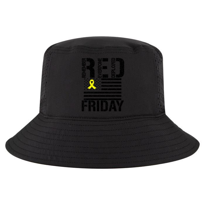 R.E.D. Remember Everyone Deployed Red Friday Cool Comfort Performance Bucket Hat