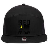 R.E.D. Remember Everyone Deployed Red Friday 7 Panel Mesh Trucker Snapback Hat