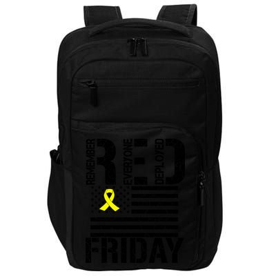 R.E.D. Remember Everyone Deployed Red Friday Impact Tech Backpack