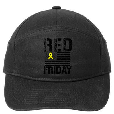 R.E.D. Remember Everyone Deployed Red Friday 7-Panel Snapback Hat