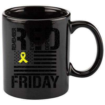 R.E.D. Remember Everyone Deployed Red Friday 11oz C Handle Ceramic Mug