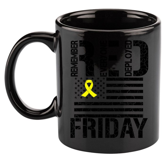 R.E.D. Remember Everyone Deployed Red Friday 11oz C Handle Ceramic Mug