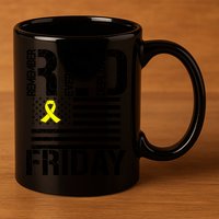 R.E.D. Remember Everyone Deployed Red Friday 11oz C Handle Ceramic Mug