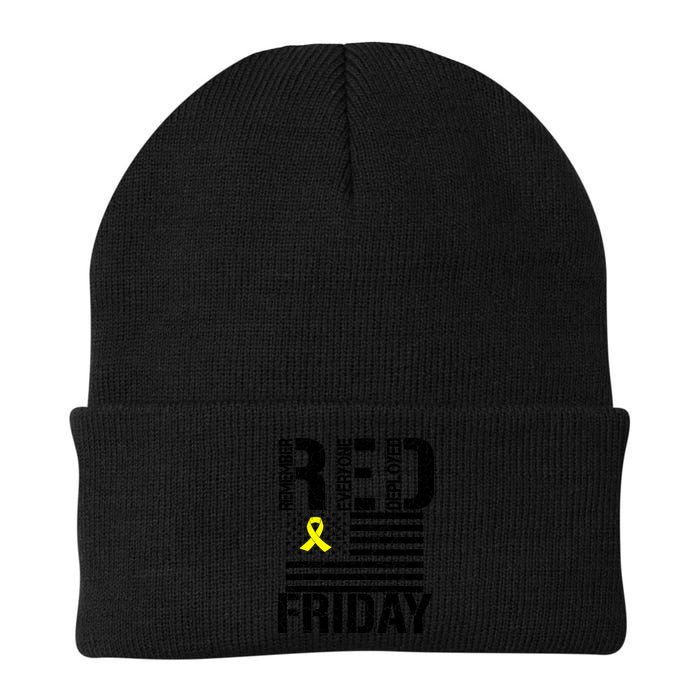 R.E.D. Remember Everyone Deployed Red Friday Beanie