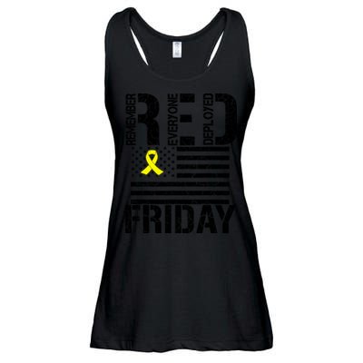 R.E.D. Remember Everyone Deployed Red Friday Ladies Essential Flowy Tank