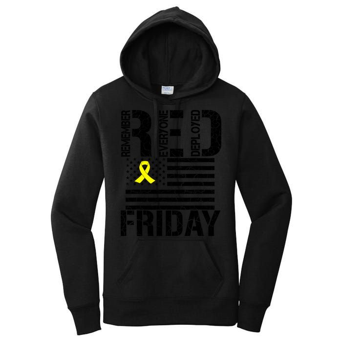 R.E.D. Remember Everyone Deployed Red Friday Women's Pullover Hoodie