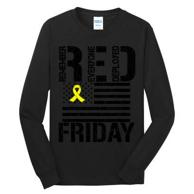 R.E.D. Remember Everyone Deployed Red Friday Tall Long Sleeve T-Shirt