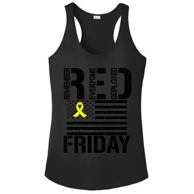 R.E.D. Remember Everyone Deployed Red Friday Ladies PosiCharge Competitor Racerback Tank