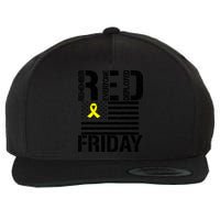 R.E.D. Remember Everyone Deployed Red Friday Wool Snapback Cap