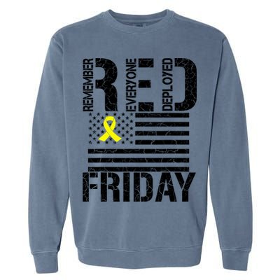 R.E.D. Remember Everyone Deployed Red Friday Garment-Dyed Sweatshirt