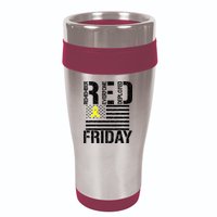 R.E.D. Remember Everyone Deployed Red Friday 16oz Travel Tumbler