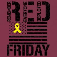 R.E.D. Remember Everyone Deployed Red Friday 16oz Travel Tumbler