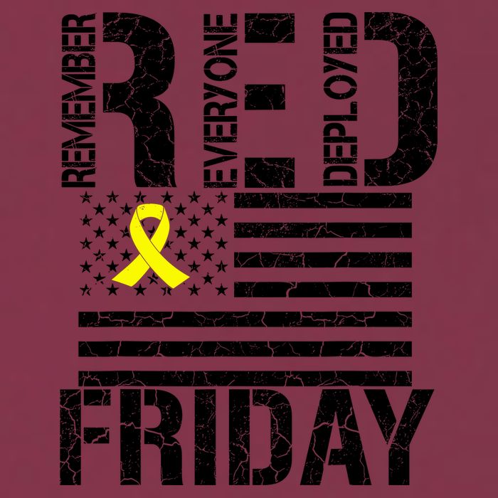 R.E.D. Remember Everyone Deployed Red Friday 16oz Travel Tumbler