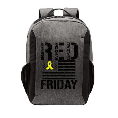 R.E.D. Remember Everyone Deployed Red Friday Vector Backpack