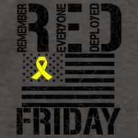R.E.D. Remember Everyone Deployed Red Friday Vector Backpack