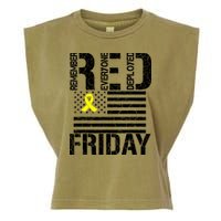 R.E.D. Remember Everyone Deployed Red Friday Garment-Dyed Women's Muscle Tee