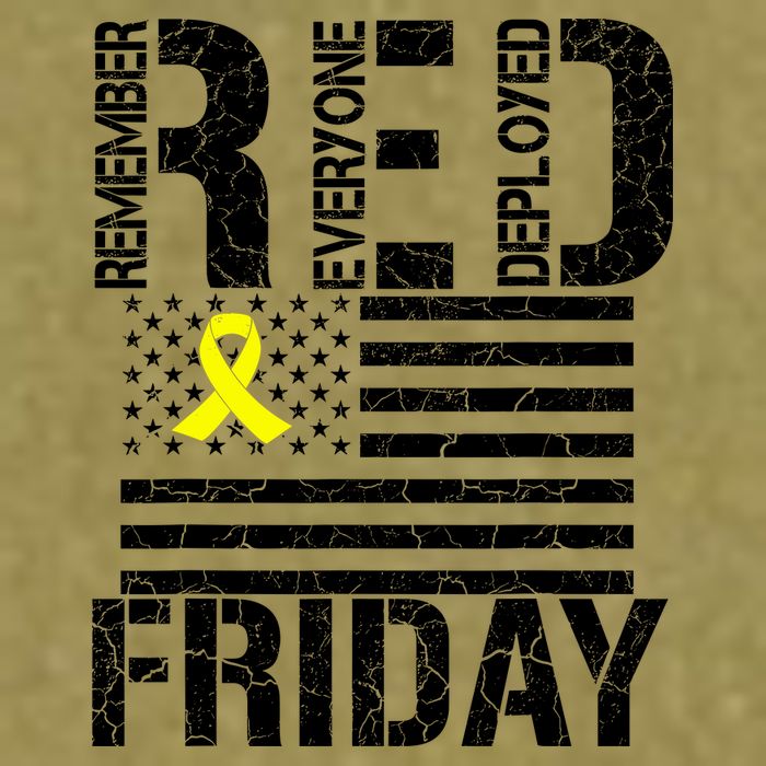 R.E.D. Remember Everyone Deployed Red Friday Garment-Dyed Women's Muscle Tee