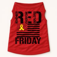 R.E.D. Remember Everyone Deployed Red Friday Doggie Tank