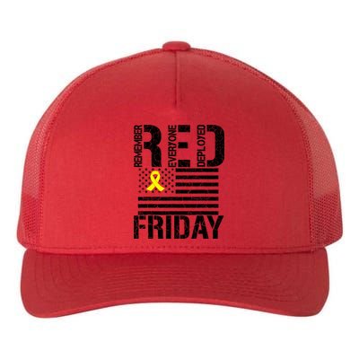 R.E.D. Remember Everyone Deployed Red Friday Yupoong Adult 5-Panel Trucker Hat