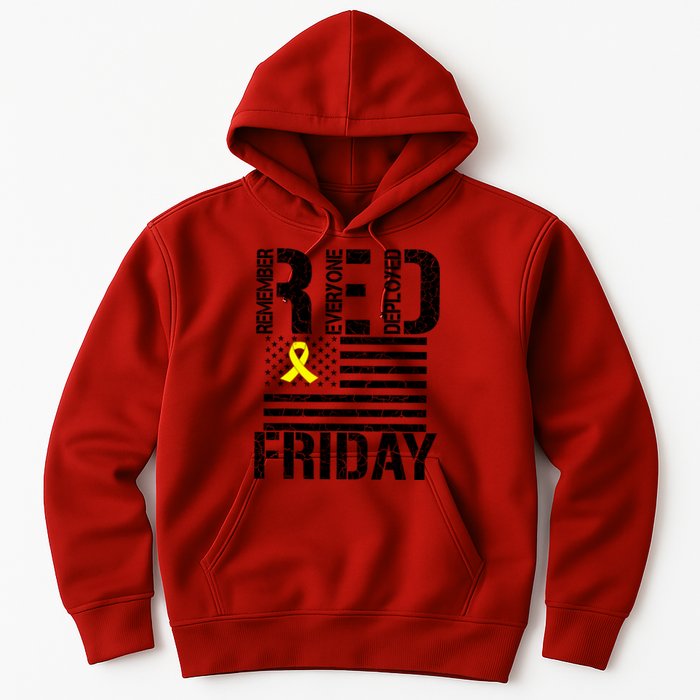 R.E.D. Remember Everyone Deployed Red Friday Hoodie
