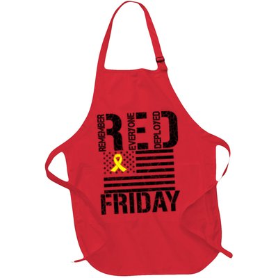 R.E.D. Remember Everyone Deployed Red Friday Apron