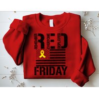 R.E.D. Remember Everyone Deployed Red Friday Sweatshirt