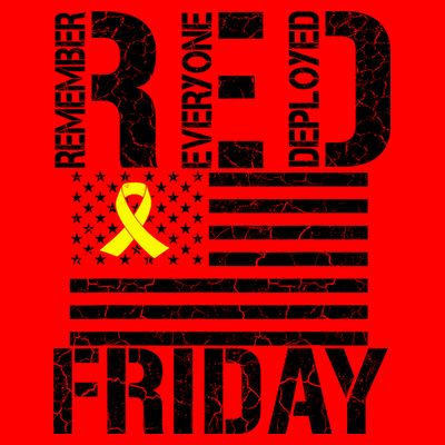 R.E.D. Remember Everyone Deployed Red Friday T-Shirt