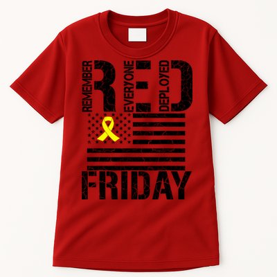 R.E.D. Remember Everyone Deployed Red Friday Tall T-Shirt