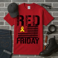 R.E.D. Remember Everyone Deployed Red Friday Tall T-Shirt