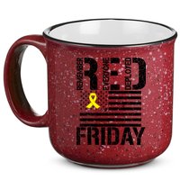 R.E.D. Remember Everyone Deployed Red Friday 15oz Campfire Ceramic Mug