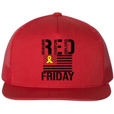 R.E.D. Remember Everyone Deployed Red Friday Flatbill Hat