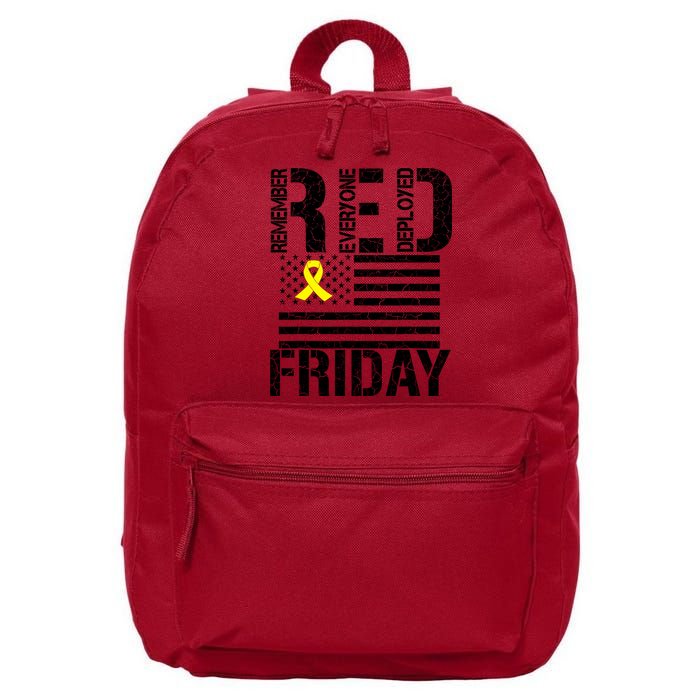 R.E.D. Remember Everyone Deployed Red Friday 16 in Basic Backpack
