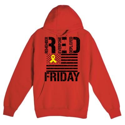 R.E.D. Remember Everyone Deployed Red Friday Premium Pullover Hoodie
