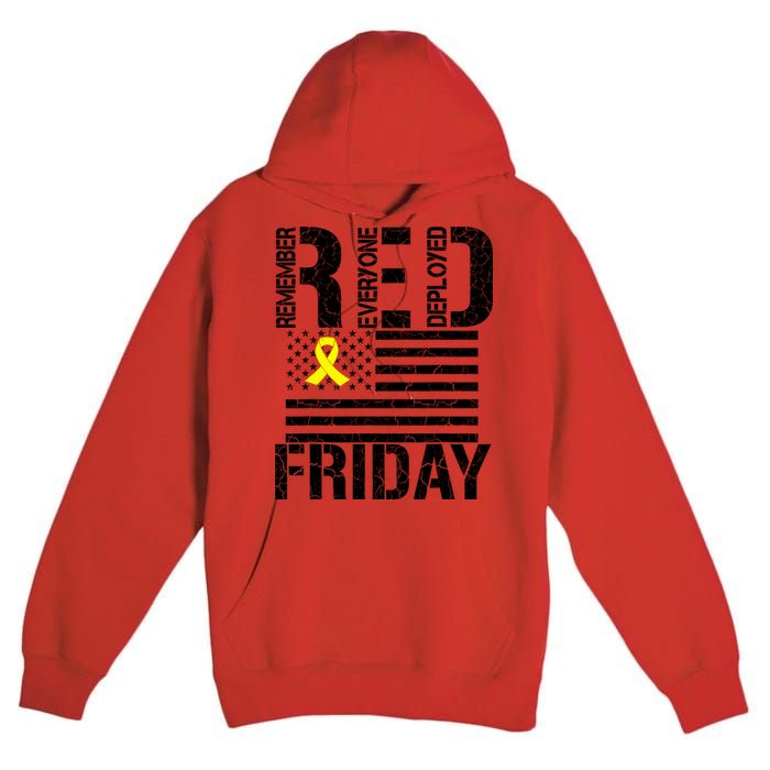 R.E.D. Remember Everyone Deployed Red Friday Premium Pullover Hoodie