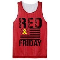 R.E.D. Remember Everyone Deployed Red Friday Mesh Reversible Basketball Jersey Tank