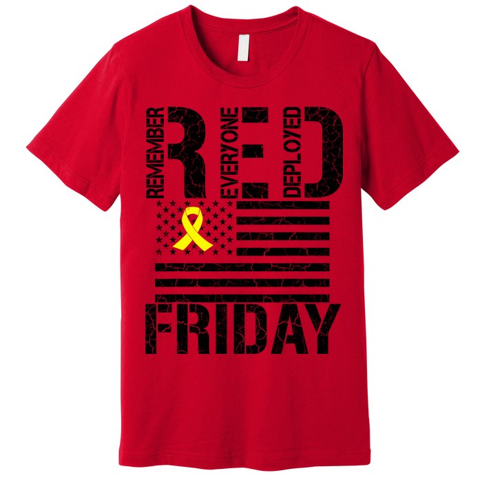 R.E.D. Remember Everyone Deployed Red Friday Premium T-Shirt